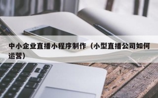 克孜勒苏柯尔克孜中小企业直播小程序制作（小型直播公司如何运营）